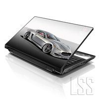 LSS Laptop 15 15.6 Skin Cover with Colorful Cool Car Pattern for HP Dell Lenovo Apple Asus Acer Compaq - Fits 13.3" 14" 15.6" 16" (2 Wrist Pads Free)