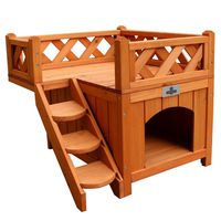 Confidence Pet Wooden Dog House/Kennel with Balcony