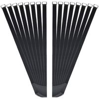 VIGAER 30 Inch Reusable Fastening Cable Straps, 16 Pcs Securing Straps Adjustable Nylon Hook and Loop Cinch Cable Ties Down with Metal Buckle