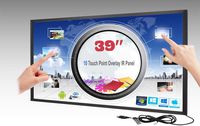 LCD/LED 10 Touch IR Overlay Touch Screen Frame Panel Interactive 39" 16:9 - No Glass