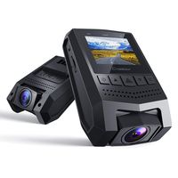 Crosstour Dash Cam 1080P FHD Mini Dashboard Camera Recorder with 1.5" LCD Screen 170°Wide Angle, Parking Mode, Motion Detection, G-Sensor, Loop-Recording and WDR