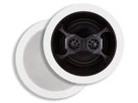 Monoprice 2-Way In-Ceiling Speakers - 6.5 Inch, Dual Input Stereo, Glass Composite Woofer (Pair) - Aria Series