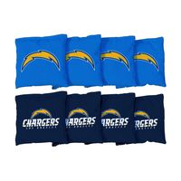 Los Angeles Chargers Cornhole Game Bag Set (8 Bags Included, Corn-Filled)