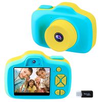 Kids Camera Gifts for Boys Girls Age 4-8, Selfie Digital Video Cameras for Birthday Christmas Holiday Travel Gift, Children 1080P HD Mini Shockproof Cute Child Camera (Blue)