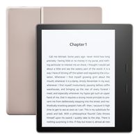 Kindle Oasis E-reader (Previous Generation - 9th) - Champagne Gold, 7" High-Resolution Display (300 ppi), Waterproof, Built-In Audible, 32 GB, Wi-Fi  (Closeout)