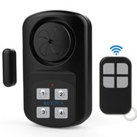 HENDUN Outdoor Waterproof Door Alarm with Remote Keypad, Gate Alarm Sensor, Weatherproof IP67,140 dB Super Loud, Pool Door Alarm for Kids Safety, Wireless Contact Alarm,Entrance Alert