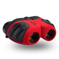 OMWay Kids Binoculars for Bird Watching, Toddler Binoculars Girls, Kids Outdoor Toys for Camping Hiking,Best Birthday Gifts for Girls Age 3 4 5 6 7 8, Red.
