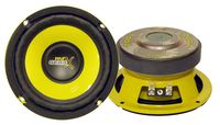 Car Mid Bass Speaker System - Pro 5 Inch 200 Watt 4 Ohm Auto Mid-Bass Component Poly Woofer Audio Sound Speakers For Car Stereo w/ 30 Oz Magnet Structure, 2.2" Mount Depth Fits OEM - Pyle PLG54
