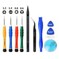 YESCOO 11PCS Cell Phone Repair Tool Kit iPhone Screwdriver for iPhone X XS, iPhone 8/8 Plus/7/7 Plus/6/6 Plus /6S/5/5C/5S/4/4S and More, Phillips, Pentalobe and Y 0.6mm Tri-Point Triwing Screwdrivers
