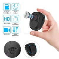 Body Camera Spy Hidden Camera, Mini Camera HD 1080P Wearable Camera with Night Vision Body Worn Camera, Portable Small Camera Built-in 16GB Memory Card Mini Sport Camera with 360° Adjustable Clip