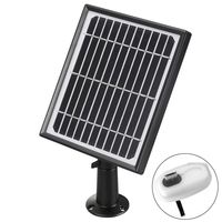 Solar Panel Power Supply for Wireless Outdoor Rechargeable Battery Powered IP Security Camera,5V 3.4w 582mA