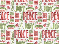 Christmas Themed Tissue Paper 20" x 30" - Chalkboard Wishes - 240 Sheets