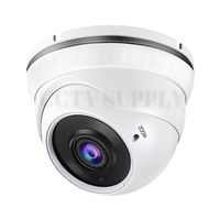 Real HD 1080P Dome Outdoor Security Camera (Quadbrid 4-in1 HD-CVI/TVI/AHD/Analog), 2MP 1920x1080, 100ft Night Vision, Metal Housing, 2.8-12mm Varifocal Wide Viewing Angle, White