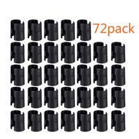 WAFJAMF 72 Pack Wire Shelving Shelf Lock Clips for 1" Post- Shelving Sleeves Replacements for Wire Shelving System