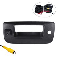 OMOTOR Tailgate Backup Reverse Handle with Camera Fit for Chevrolet Silverado/GMC Sierra 2007 2008 2009 2010 2011 2012 2013 Black