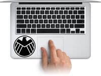 WallDecalArtStudio Agents of Shield Decal Logo for Laptop Trackpad Keypad Sticker Window Water Bottle Cup Car Decals Made in US (Message for Color)
