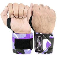 BeSmart Heavy Duty Wrist Wraps (Pair) ''Limited Deal''- Wrist Support Braces for Men & Women - Weight Lifting, Crossfit, Powerlifting, Strength Training (Purple Camo)