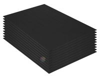 Mat Board Center, Pack of 10 3/16" Black Foam Core Backing Boards (16x20, Black)