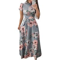 Hmlai Clearance Women Dresses Casual Sleeveless Round Neck Stripe Print Vestido Party Midi Dress Plus Size (XL, Gray-A)