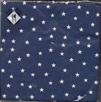 Mesafina Lunch Napkins"Little Stars Dark Blue" 40 Count