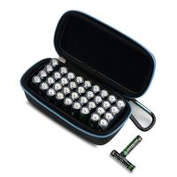 Iksnail AAA Battery Storage Case Battery Holder Organizer Box Holds for lot of AA/AAA Batteries, Black (No Battery Included)