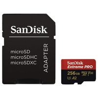 SanDisk Extreme Pro Micro SDXC UHS-I U3 A2 V30 Memory Card (256GB)