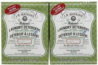 J. R. Watkins Powder Laundry Detergent - 5 Pounds/80 Loads - No Fragrance , Ammonia, Chlorine, Dye, or Phosphates (Pack of 2)  160 Loads Total