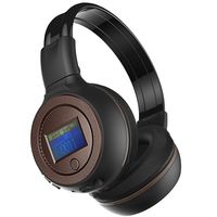 DZT1968 3.0 Stereo Bluetooth Wireless Headset/Headphones With Call Mic/Microphone (Brown)