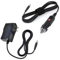 (Taelectric) Car Charger +AC Power Adapter for Coby TF-DVD8500 TF-DVD8501 Portable DVD Player