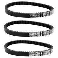 QAZAKY 3pcs Gokart Drive Belt Replacement for Yerf Dog 203591 Q430203W Q43103W Q43203W Manco Carter 5.5hp 6.5hp 203591A 203591B 203591C Tecumseh Kartco 7655 Rotary 10052 Comet 30 Series Units Go Kart