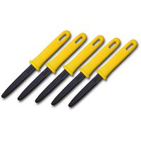CANARY Corrugated Cardboard Cutter Dan Chan [Non-Sticking Fluorine Coating], Yellow (DC-190F-1) (5 pcs)