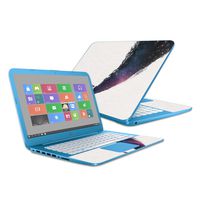 MightySkins Skin Compatible with HP Stream 14" (2016) - Surfing The Universe | Protective, Durable, and Unique Vinyl Decal wrap Cover | Easy to Apply, Remove, and Change Styles | Made in The USA