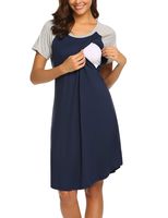 Ekouaer 3 in 1 Delivery/Labor/Nursing Nightgown Women's Maternity Hospital Gown/Sleepwear for Breastfeeding