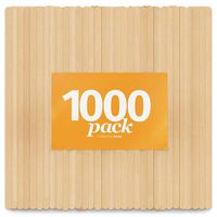 Wood Coffee Stirrers by Aevia - Disposable Eco-Friendly Stir Sticks for Hot and Cold Drinks - Biodegradable Alternative to Plastic Beverage Stirrers (7" Rounded Ends, 1000 Pack)