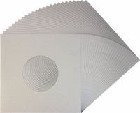 (25) 7" Heavyweight Record Jackets - Gray with Center Hole - #07JWLGHH