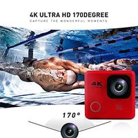 Action Camera SOUTHSTARDIGITAL  4K WIFI 16MP Waterproof Sports Camera Camcorder Underwater 30M HD Sport Video 170 Wide Angle Cam Rechargeable Battery DV Pink