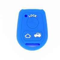 WFMJ Blue Silicone Smart Remote 3 Butons Key Chain Cover for BMW 3 5 7 Series Z3 E39 E46 E36 E38