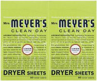 Mrs Meyer's Clean Day Dryer Sheet, 80 Count