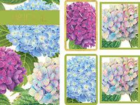 Entertaining with Caspari Gift Set Jumbo Type - 2 Score Pads & Bridge Tallies (Package of 24) (Hydrangea Garden)