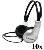 Lot Of 10 Koss UR-10 Closed-ear Design Stereo Headphones