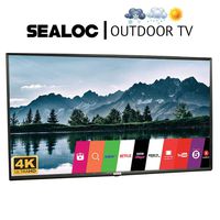 Outdoor TV 55" Weatherproof Television Compatible with LG 4K Smart LED Ultra HD IP68