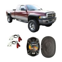 Compatible with Dodge Ram Truck 2500 1994-2002 Front Door Factory Replacement Harmony HA-R69 Speakers