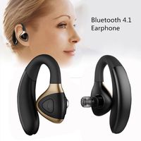 US Fast Shipment Tuscom Ear-Hook 4.1Headset Sport Stereo Wireless Bluetooth,Built-in High-Performance Microphone and Speaker,Lightweight for Apple iPhone iPad, Samsung (Black)