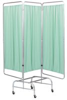 Omnimed 153961-G 3 Section Mobile King Screen Frame with Casters, Green
