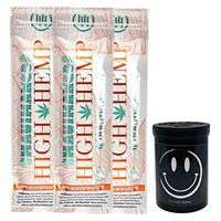 Herb Airtight Container Fresh Kettle with Organic Maui Mango Hemp Wraps Vegan Non-GMO 3 Count DC Crafts Nation - Happy Face