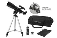 Zhumell Z60 Portable Refractor w Tripod, Phone Adapter & Carry Bag, Black