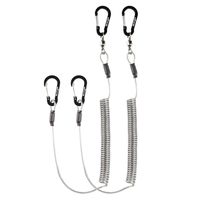 Booms Fishing T02 Heavy Duty Coil Lanyard for Kayak Paddles/Rods