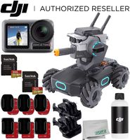 DJI RoboMaster S1 Intelligent Educational Robot STEM with Programmable Modules + DJI Osmo Action 4K Camera Action Bundle