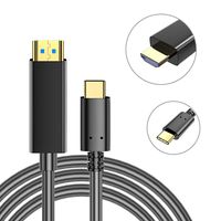 USB C to HDMI Cable(4K@60Hz) Senhomtog USB Type C to HDMI Cable 6 Ft HDMI Adapter Cable Compatible with All Devices of USB Type C HDMI(Black)