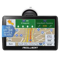 Car GPS Navigation,Lifetime Map Update， 7-inch HD Touch Screen& 8G-256MB Memory, Voice Broadcast GPS Navigation System, Including Multi-Function Car Charger